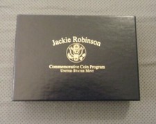 JACKIE ROBINSON BROOKLYN DODGER 50th ANNIVERSARY WOOD BOX ONLY NO COIN LIMITED