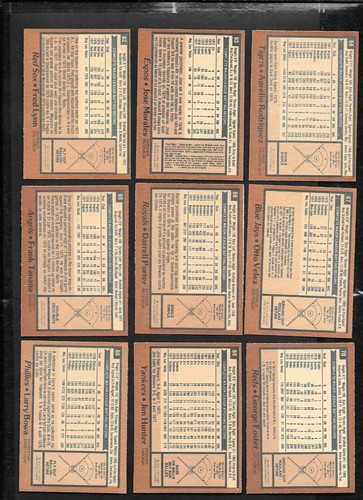 1978 OPC O PEE CHEE TOPPS MLB BASEBALL CARD ERROR & VARIATION 1-121 SEE LIST - Picture 139 of 249