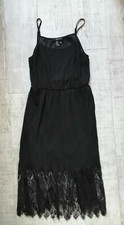 FOREVER 21 Ladies COCKTAIL Dress  BLACK Lace MEDIUM Lined NEW Party ADJUSTABLE 