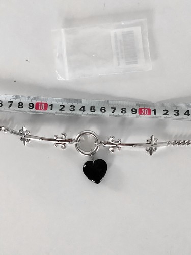 Regalrose choker silver heart choker collana cuore girocollo argento - Foto 5 di 6