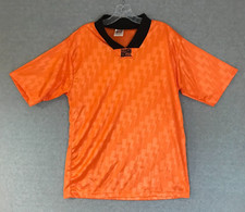 Vintage Union Jacks Brand Soccer Jersey Shirt Mens Large Orange Short Sleeve