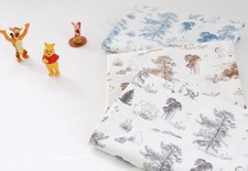 Disney Cotton Fabric by the Yard Winnie the Pooh Extra Wide 54" SG Forest Toile