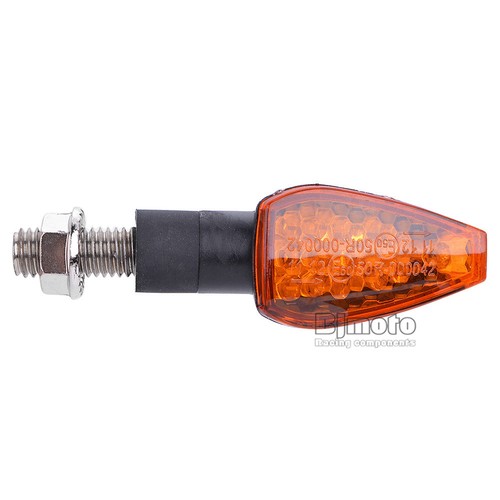 2 x Universal Motorcycle Amber LED Turn Signal Indicators Light Blinker Lamp - Foto 7 di 11