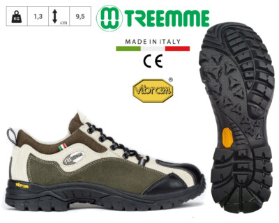 TREEMME Trekking Halbschuh Wildleder Gummisohle VIBRAM VIKING 575