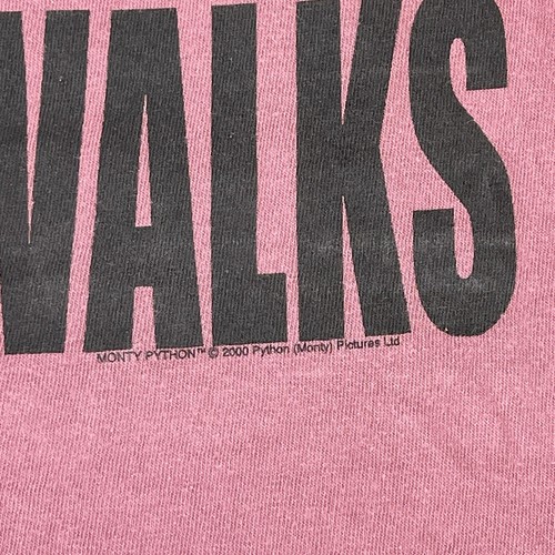 Vtg Y2K New Old Stock Monty Python Ministry of Funny Walks Red Shirt Men's XL - Picture 7 of 7