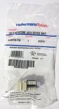 HELLERMANNTYTON RJ45FC6-FW Cat6 Keystone Jack LOT OF 25 