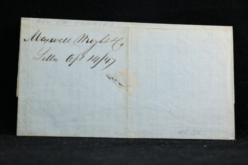 Transatlantisch: Brasilien 1847 stempellose Abdeckung, Grinnell, Minturn & Co, NY Forward - Bild 3 von 5