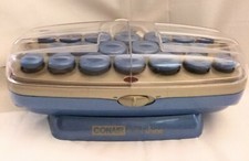 Conair Ion Shine Hot Rollers Curlers 20 Small Medium Large Blue No Clips Tested