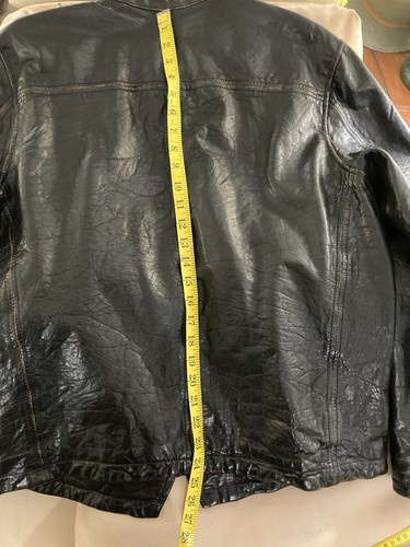 VINTAGE Levi's Motorcyle/Cafe Racer Brown Tea Core leather jacket Men’s Sz L - Picture 12 of 13