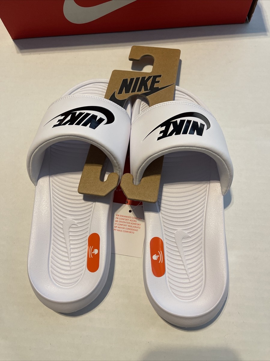 【Nike】SUMMER ARCHIVE Victory One Slide NIKE Men's Victory One Slide Sandals sz 7 White Black Swoosh
