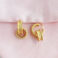 Julie Vos Marbella 24K Gold Plate Hoop Earrings Without dust bag