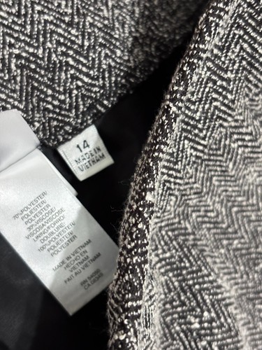Tuta pantalone donna Jones New York Studio taglia 14 grigio blazer giacca bootcut pantaloni - Foto 9 di 14