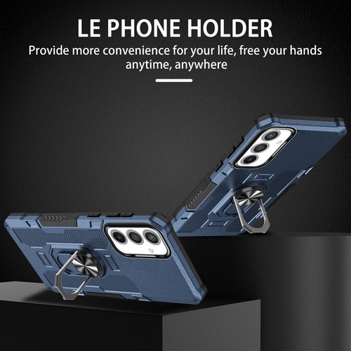Luxury Armor Hybrid Ring Stand Cover Case For S23 S22 A14 A54 A13 A53 A32 A23 - Picture 23 of 71