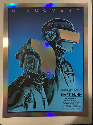 DAFT PUNK ダフト パンク　DISCOVERY　額装 特大 ポスター Daft Punk