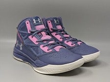Under Armour Youth Jet Mid 1274069-767 Purple Pink Basketball Shoes Size 6Y