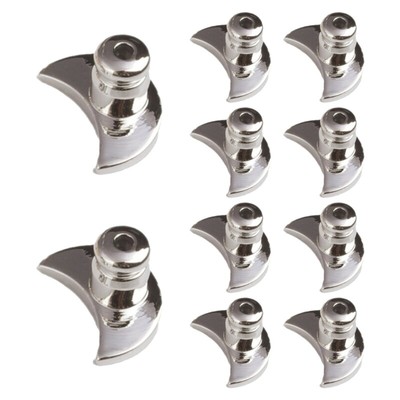 Earring Backs for Droopy Ears Metal Moon Shape Earplug Retainer for Stability