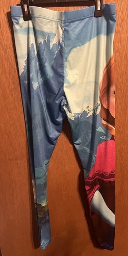 Disney Frozen Juniors Anna Leggings Size Large - Picture 2 of 4