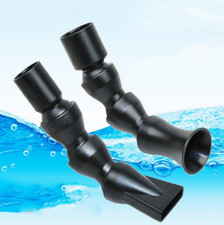 2pcs Fish tank water outlet flat/round nozzle duckbill bendable outlet nozzle