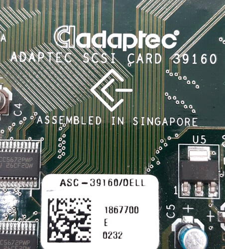 Adaptec 39160 SCSI Card / ASC-39160/DELL - Picture 2 of 4