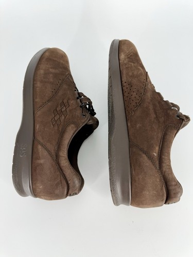 SAS Free Time Walking Shoes Sneakers Womens Size 9 M Brown Suede Leather Lace Up - Picture 9 of 13