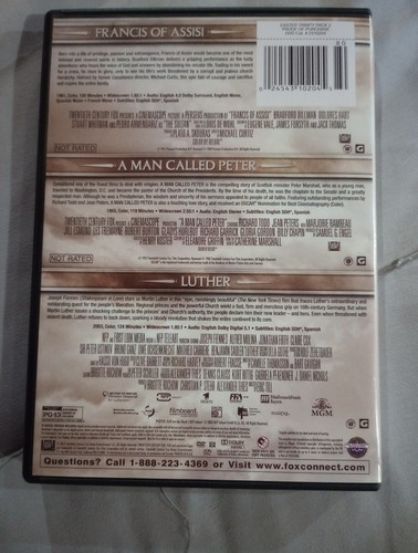Trinity Collection:Francis of Assisi /Man Called Peter /Luther (3 Disc Set), DVD - 第 5/5 張圖片
