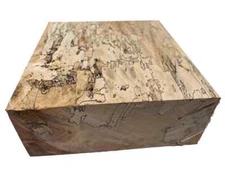 Spalted Tamarind Bowl Blank 6x 6x 3- Woodturning Square Block - Free Shipping