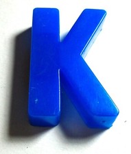 1970s Fisher Price Play Family School Days Play Desk Magnetic Letter Blue K