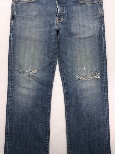 Pantalones de mezclilla J105 AG Adriano Goldschmied HERO etiqueta talla 32 (medidas 33x29,5" dobladillo) cortos - Imagen 8 de 10