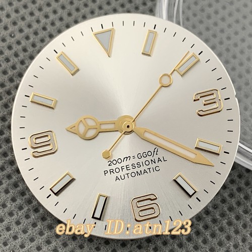 29mm Sterile Watch Dial with hands Fit NH35 NH36 ETA 2836 2824 Miyota 8205/8215 - Picture 5 of 46