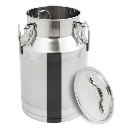 304 Stainless Steel Milk Can 28L 7.4Gal Milk Container Milk Bucket Good Sealing - Picture 9 of 14