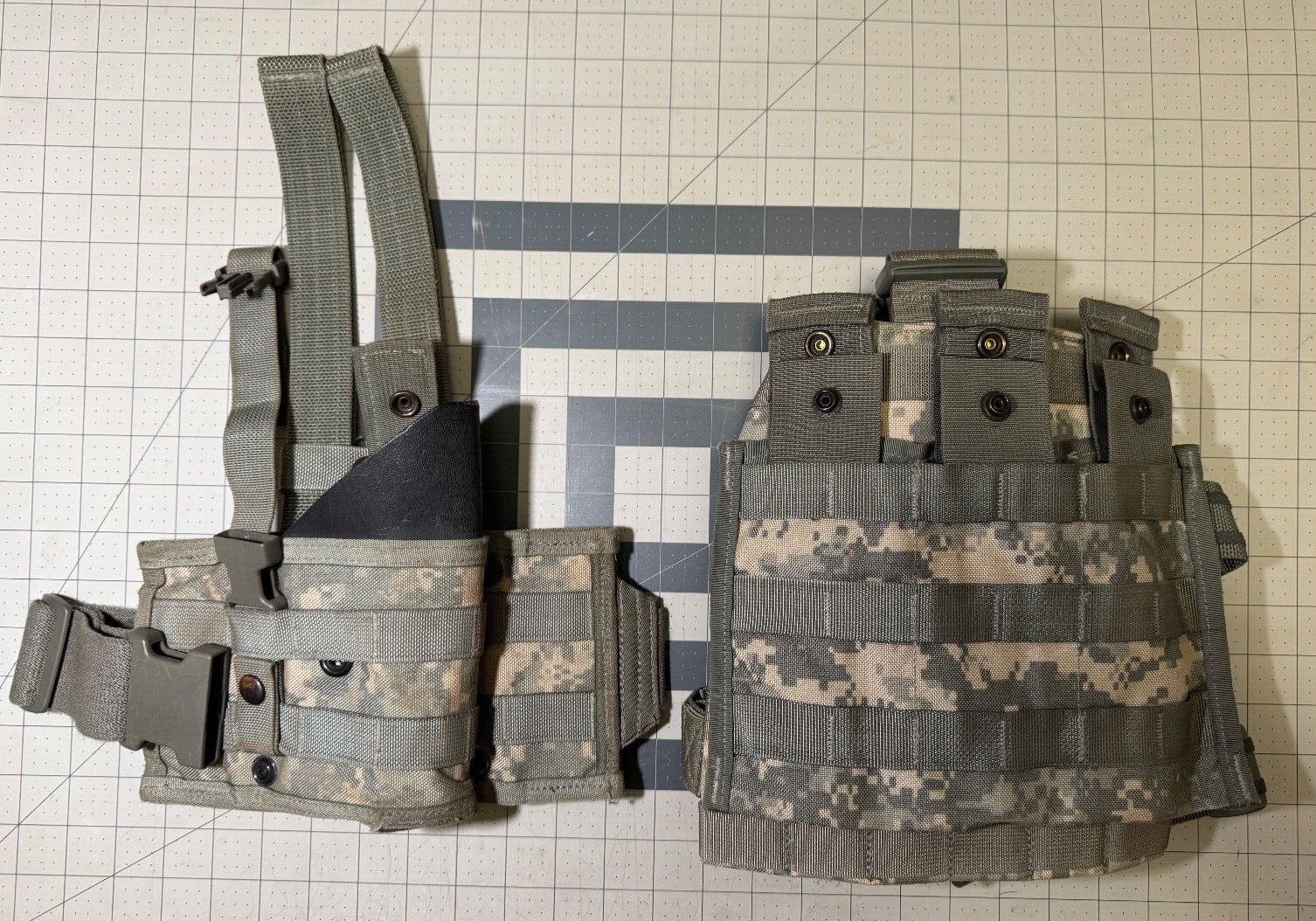Spec Ops ACU Vapor Drop leg Holster  M9 / 92FS & Blackhawk Molle Drop platform