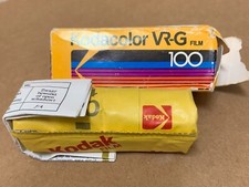 Kodacolor VR-G 100 Film CA 120 USA vtg open box sealed film 1989 expired 16 shot