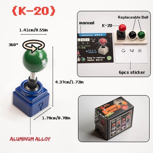 Arcade Game Keycap – K-20 Joystick Style Aluminum Alloy Keycap for Keyboards - Picture 10 of 11