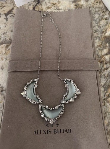 100% Authentic Alexis Bittar Lucite Triple Bib & Crystal Imperial Necklace $345 - 第 12/14 張圖片