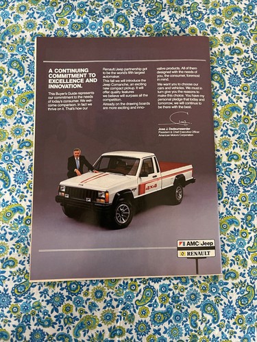 AMC Renault Jeep Fahrzeuge Buyers Guide 1985 Oldtimer Printanzeige - Bild 6 von 9