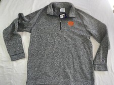 Auburn Tigers NCAA Men's Medium 1/4 Zip Pullover Shirt L/S Gray 60 NEW Champion