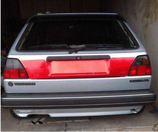 VW Golf Mk2 GTI 16V Rallye Red Rear Panel Heckblende rabbit | eBay