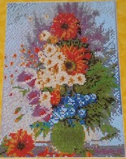 Quadro Fiori Effetto Brillantino