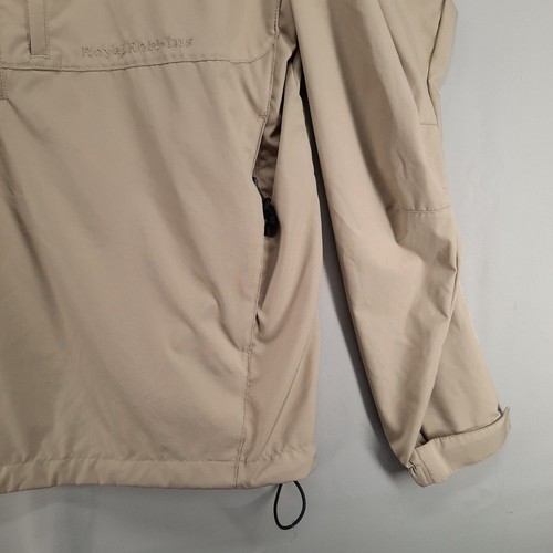 Royal Robbins Jacket Mens M Beige Outdoor Travel 1/4 Zip Hooded Pullover - Picture 5 of 12