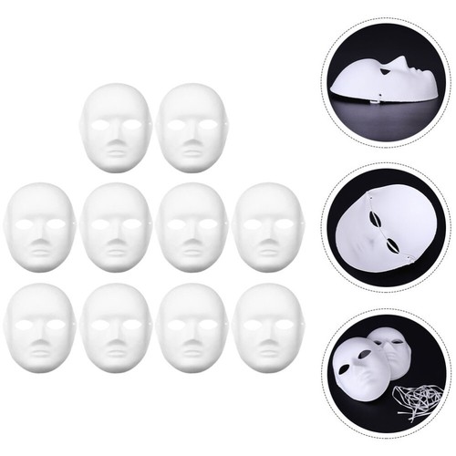 10 Pcs Peking Mask Cosplay Masks Blank Child Men and Women - Picture 5 of 12