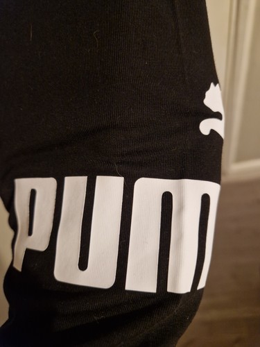 PUMA Women's Ess Logo Leggings Black Size Large Brand New - Picture 2 of 5