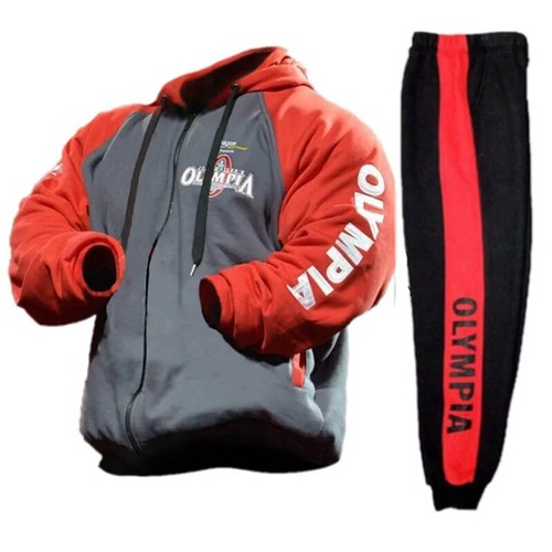 2025 Neu Olympia Herren Reißverschluss Hoodies Mode Freizeit Männer Fitness Sweatshirt - Bild 11 von 29