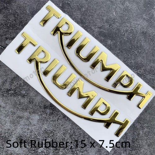 Motorcycle Fuel Tank 3D Emblem Decals For Tr Bobber BIke Body Badge Sticker - Picture 10 of 12