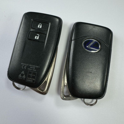 ORIGINAL LEXUS 2 TASTEN FERNBEDIENUNG SMART SCHLÜSSELANHÄNGER GETESTET + FUNKTIONSFÄHIG TOKAI RIKA BG1EW