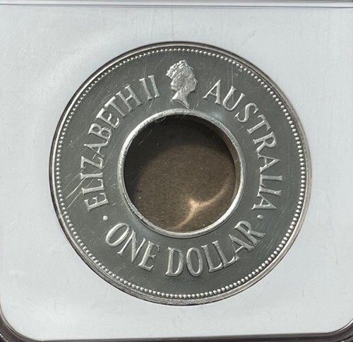 Australia - 1988 Silver Holey Dollar - NGC PF 67 Ultra Cameo - Picture 2 of 4