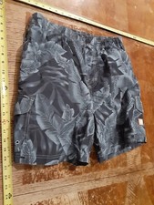 Caribbean Joe Mens Shorts Large Floral Lined Swim Trunks Cargo Pocket S113
