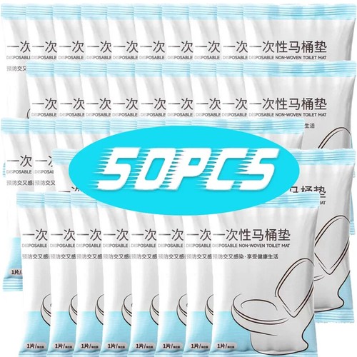 Sicherheits Vliesstoff Einweg Toilettensitz Abdeckung Wasserdicht Toilettenpapier Pad - Bild 1 von 22