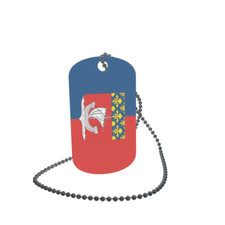 Dog Tag Flag Bunting Paris Dog Tag Aluminium 30 x 50mm