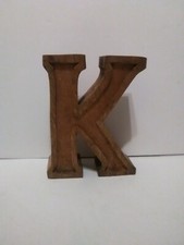 Wood Letter K