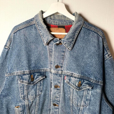 80s Levi's USA made denim jacket 70417 with bracketSize M limited